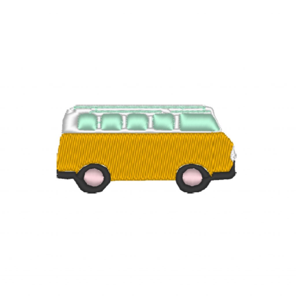 VW Bus Machine Embroidery Design File SubEarthan Cottage