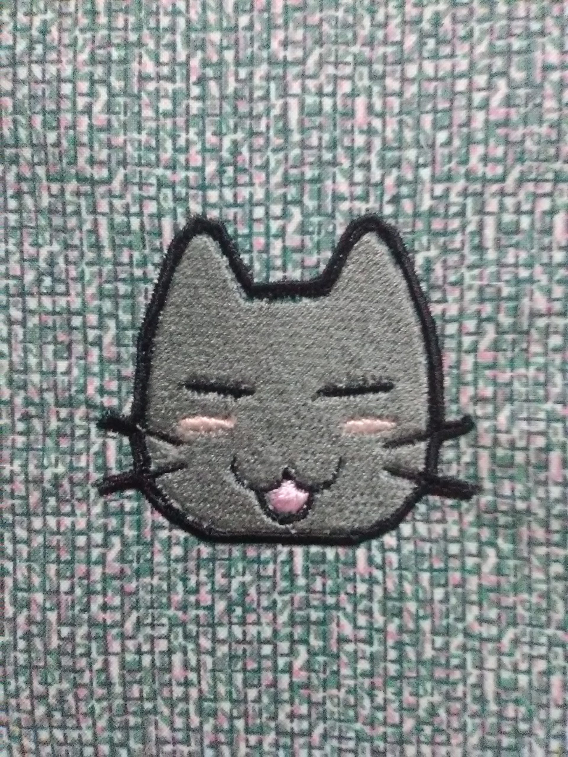 Cat Face Embroidery Design File SubEarthan Cottage